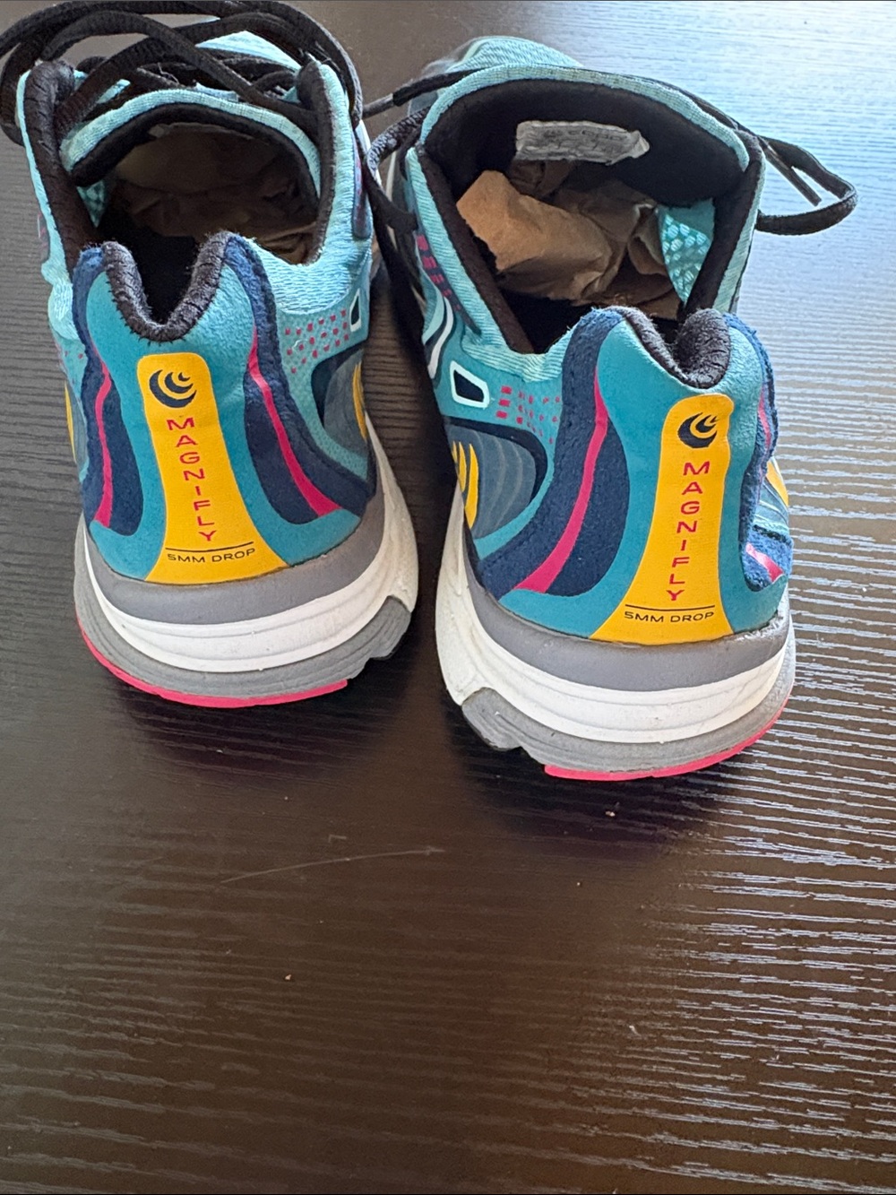 Topo Athletic Women's Light Blue/Black/Pink Running Shoes Size 9 - Picture 4 of 6